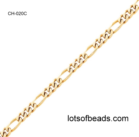 Figaro Chain (gold, silver or rhodium)